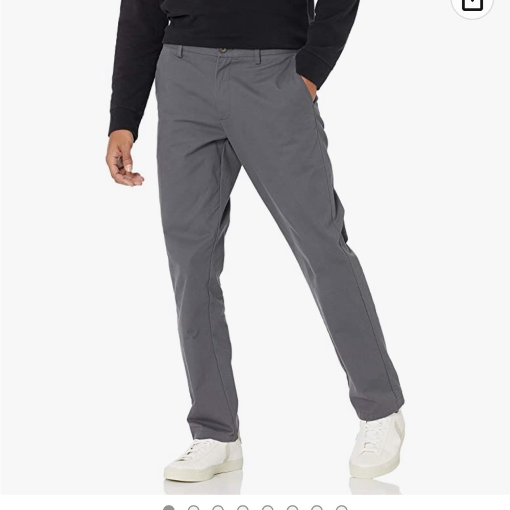 Men’s Gray Slim Fit Chino Pant